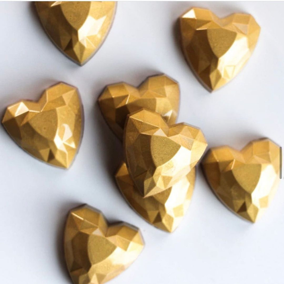 545 | Форма &quot;Сердце с гранями&quot; (275*175 мм)