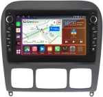 Магнитола для Mercedes-Benz S (W220) 1998-2005 (рамка черная) - Canbox 9151 Android 10, ТОП процессор, CarPlay, 4G SIM-слот