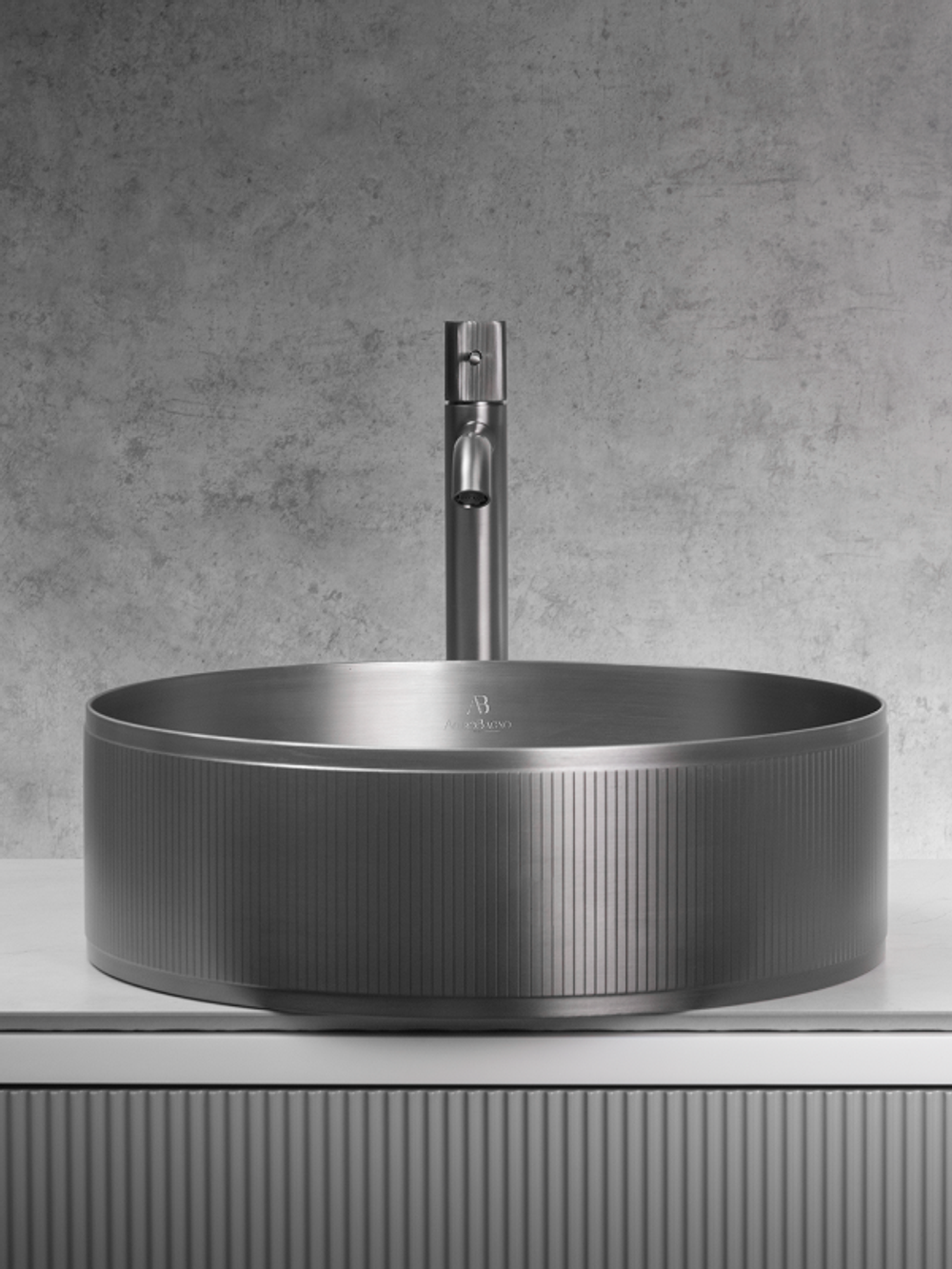 Раковина AltroBagno Costoso 001006 MtGr из нержавеющей стали