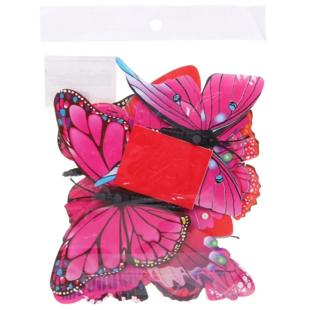 Набор для декора «Волшебные бабочки» 12 шт, Розовый