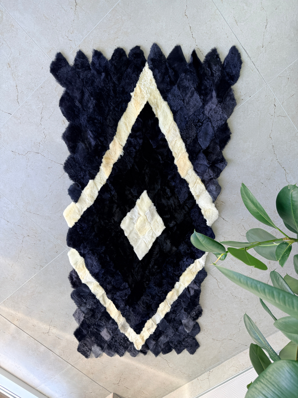 Меховой Коврик прикроватный накидка на кресло из овчины