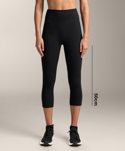 OYSHO Леггинсы-капри Evermove с высокой посадкой 50 см, черный