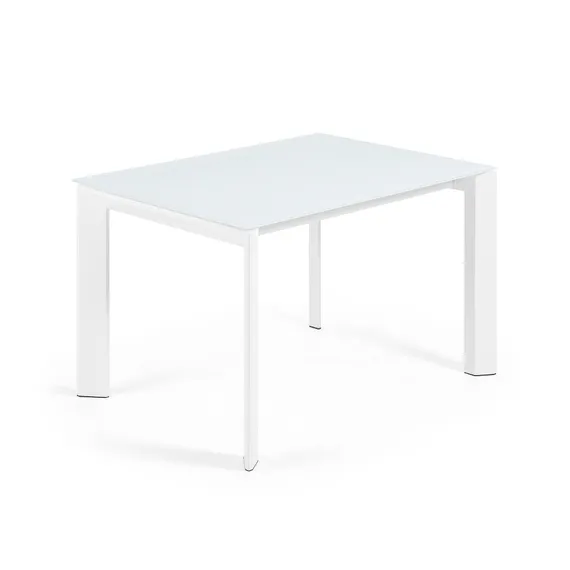 Стол обеденный Atta 120(180)x80 белое стекло