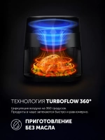 Аэрогриль POLARIS PAF 6003W WIFI IQ Home Черный