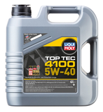 Масло Liqui Moly Top Tec 4100 5W40 (4 л) НС-синтетика для Ford, Fiat, Suzuki