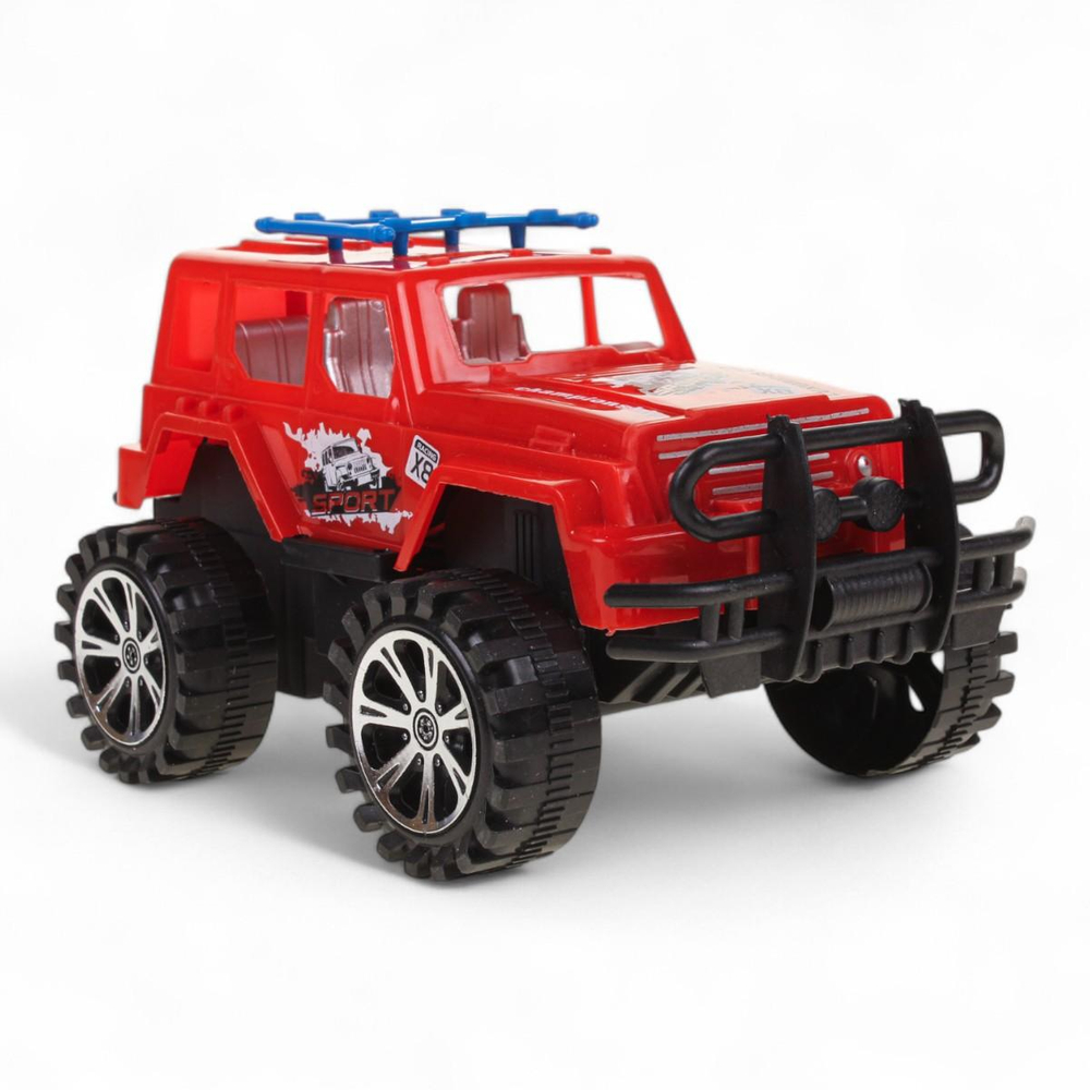 Джип на РУ 24,5*13*13см. движение вперед/назад, красный