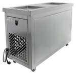 Фризер для жареного мороженого Foodatlas KCB-2F (стол для топпингов, 2 компрессора)
