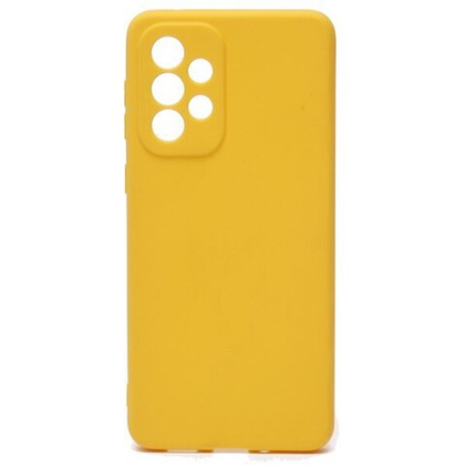 Накладка Samsung A33 5G силикон матовый желтый Soft Case Zibelino
