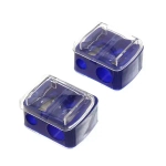 Точилка косметическая на блистере, в наборе 2шт «Ультрамарин»