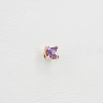 Princess prong tops with Semi-Precious stone