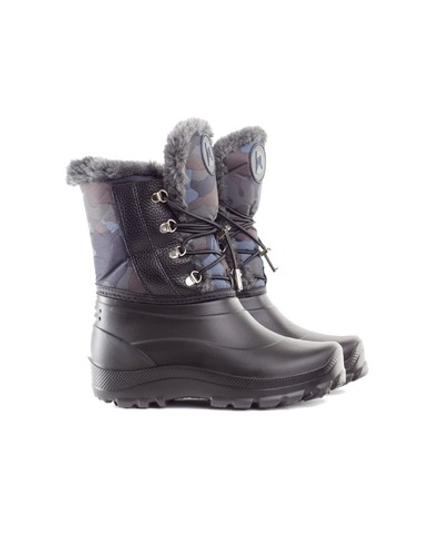 Полусапоги женские из ЭВА "Лайткросс" Д403 до -30С, Дарина (черный/жемчужный)