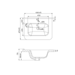 Тумба напольная с умывальником IDDIS Brick, белая, 60 см, BRI60WFi95K