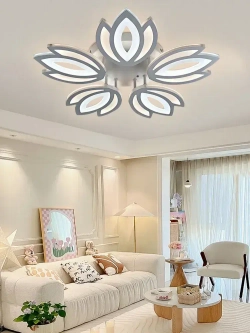 Люстра потолочная светодиодная и управлением пульт,144 Вт,регулируемая яркость и цветовой температуры 3000K-6000K,AYHOME