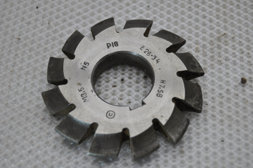 Фреза модульная М3,5 №5 (Р18) z=12