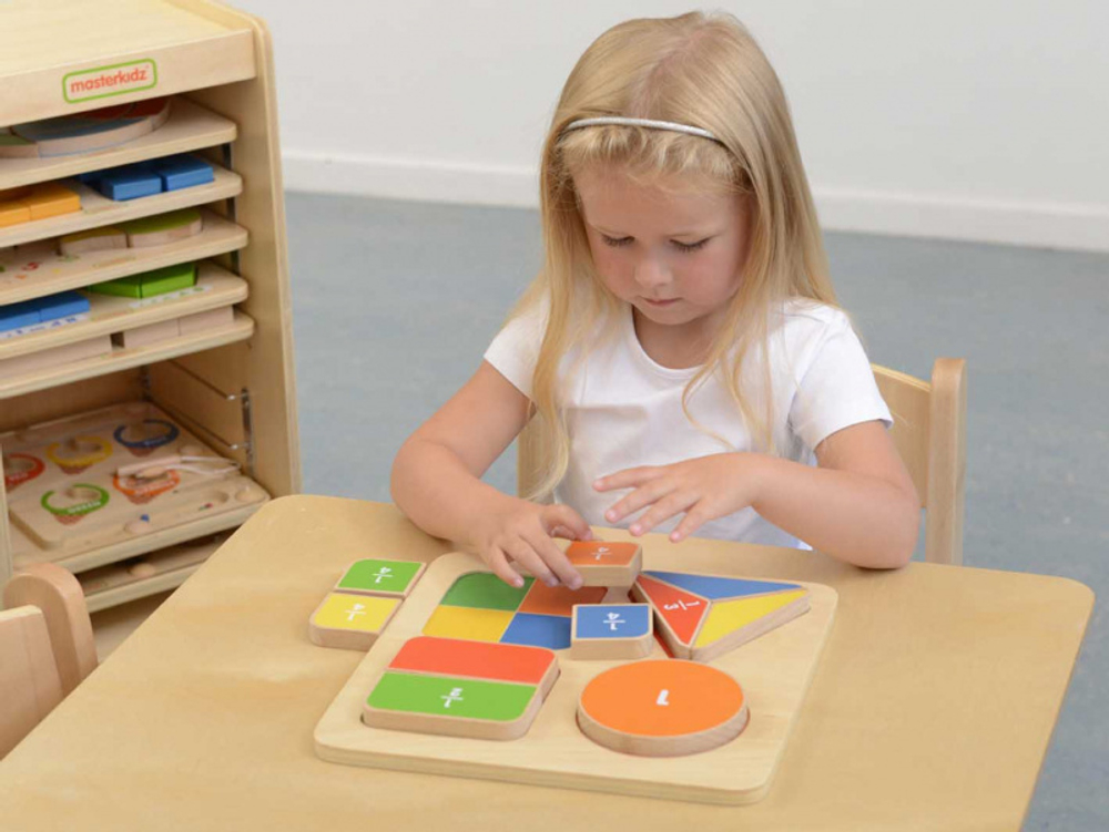 Панель Геометрические фигуры: доли