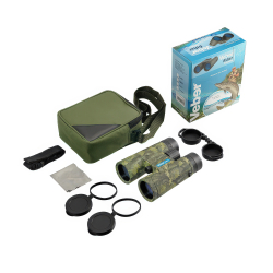 Бинокль Veber Fisher 8x42 camo - комплект поставки