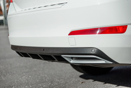 Диффузор заднего бампера (текстурный пластик)