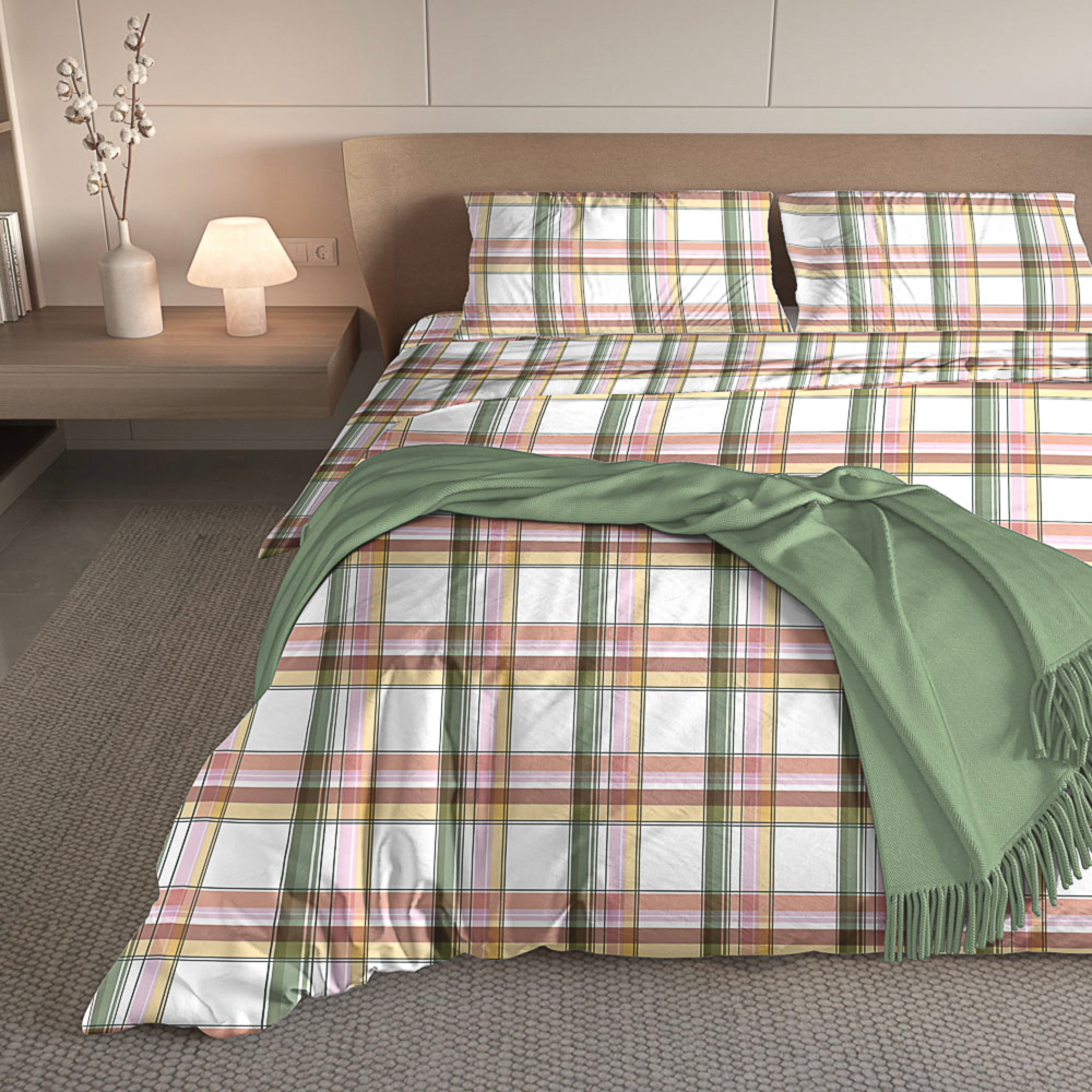 PROVANCE Ботаника Комплект постельного белья евро (4 предмета), микросатин, 100% полиэстер, 3 дизайн