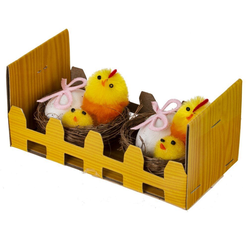 GAEM Набор из 2-х изделий декоративных "Гнездо пасхальное" (5,5*4), L11 W6 H6 см