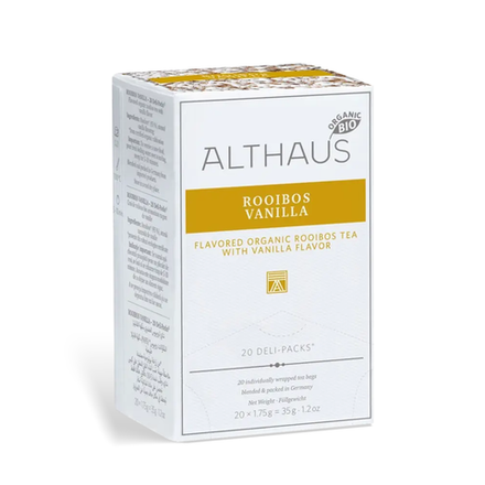 Чай травяной в пакетиках для чашки Althaus Rooibos Vanilla, 20 пак