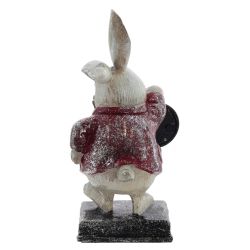 GAEM Фигурка декоративная "Кролик" с часами (LR44x1), L13 W13 H28 см