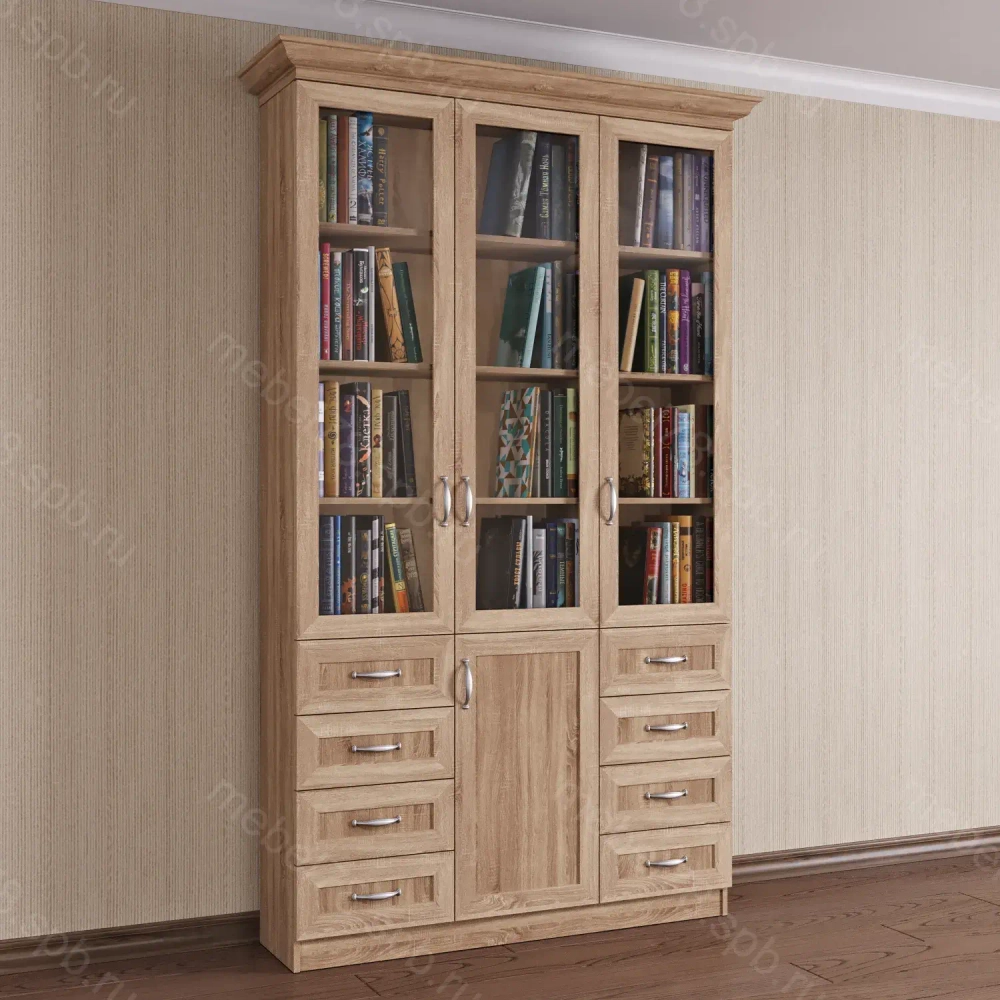 Шкаф книжный 3/9