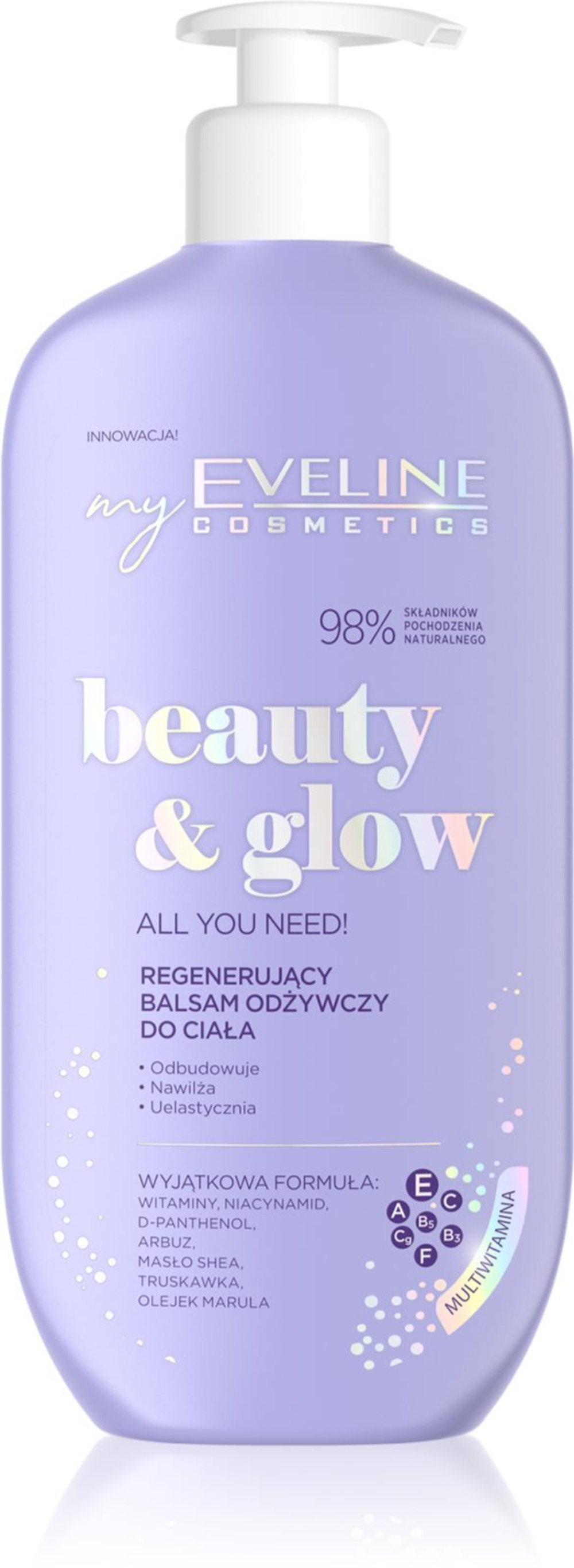 Eveline Cosmetics Beauty & Glow All You Need! - регенерирующий бальзам для тела с питательным эффектом /   350  ml  / GTIN 5903416040545