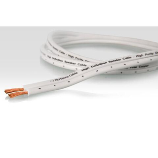 NorStone Classic White W150-100, акустич. кабель, сеч. 2х1,5мм², OFC, белая изол., 100м. NORW150100