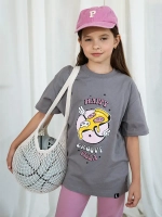 Костюм спортивный для девочки, футболка и леггинсы