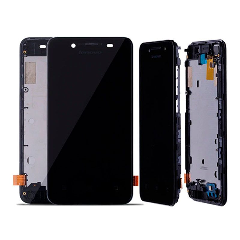 Дисплей для Lenovo A319 в сборе с тачскрином на рамке (Black)