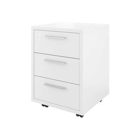 Тумба выкатная ДБ17.С (3 ящика с замком) 450х450х600