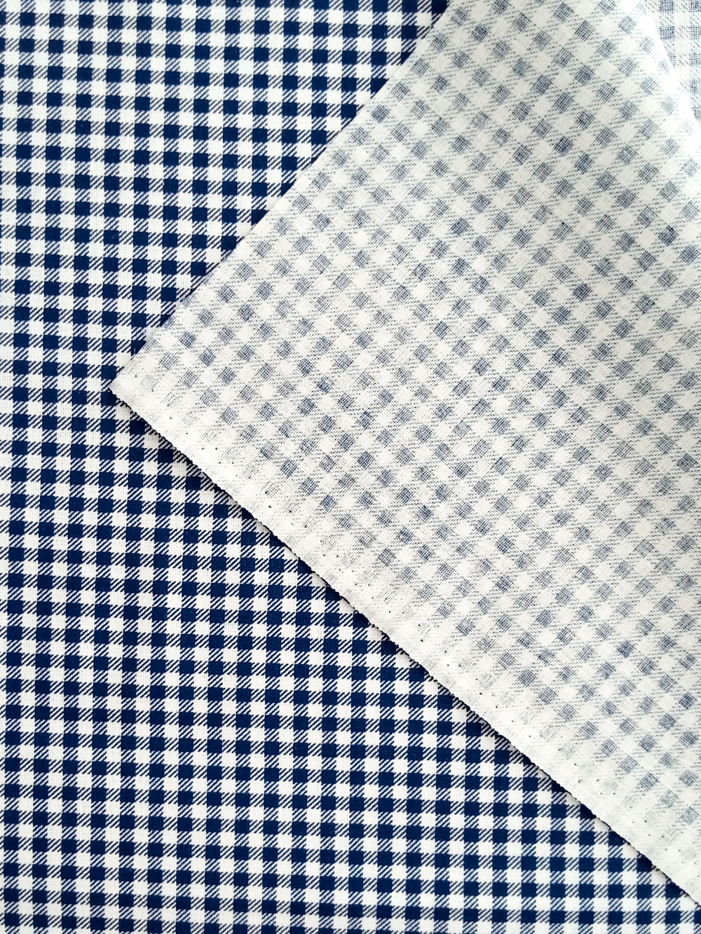 Ткань бязь плательная, рис. "Клетка 0,5 мм", ширина 150 см, арт. 543