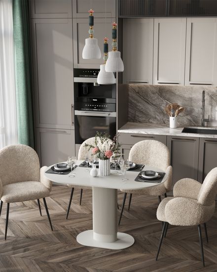 Стул Wave букле белый