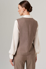 1909 Жилет женский (кофейный)