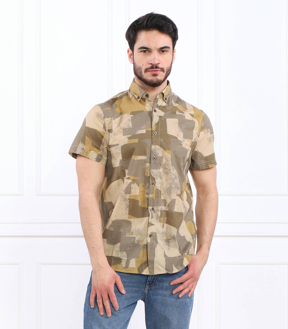 Рубашка SS COLLINS GUESS - зеленый(M3GH65 WFDS1)