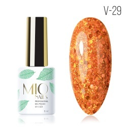 Гель-лак MIO NAILS V-29. Искры огня, 8мл.