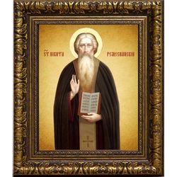 Никита Ремесианский Святитель, епископ. Икона на холсте.