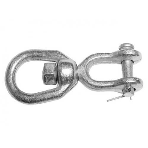Вертлюг петля-вилка цинк D6