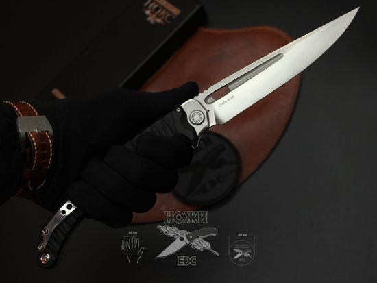 Складной нож НОКС Аватар М 334-189404 на подшипниках c клинком из стали AUS-8, рукоять G10