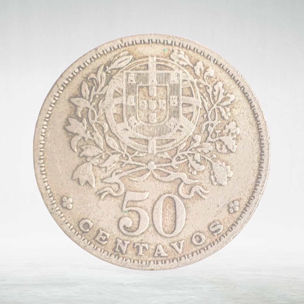 Portugal, 50 Centavos, 1955, VF