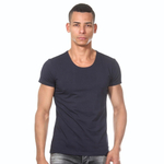 Темно-синяя мужская футболка (Размер: S) (Цвет: темно-синий)