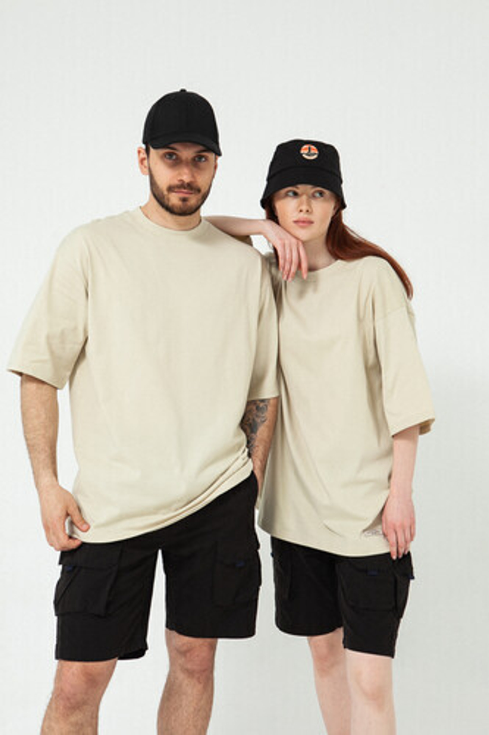 Футболка ЗАПОРОЖЕЦ Blank Loose Fit (Бежевый (Dark Nude))