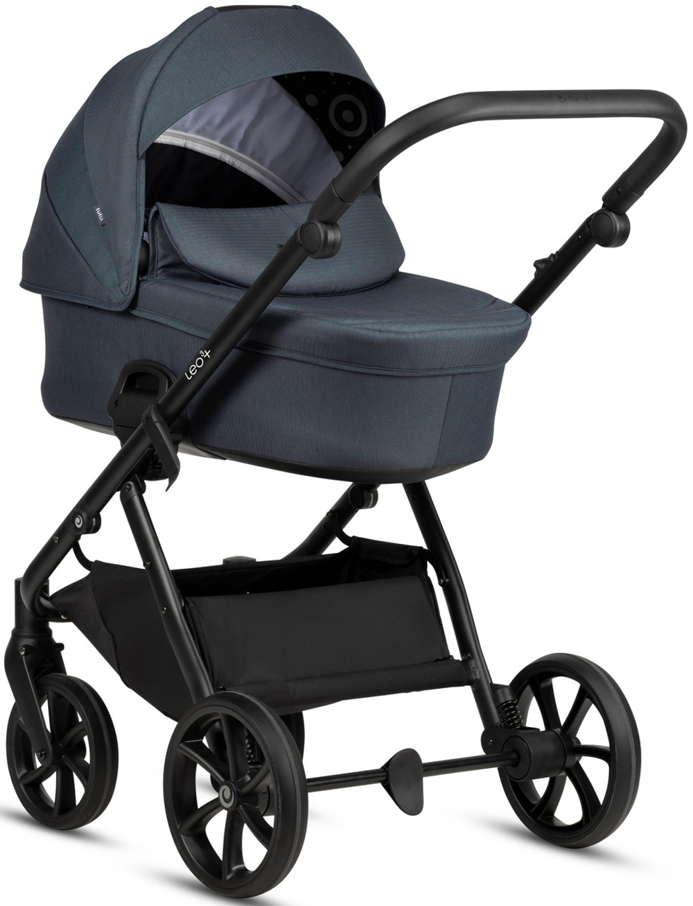 Детская коляска Tutis Leo 3 Plus 4 в 1 с автокреслом Beno Beige и базой 1582211 India Ink