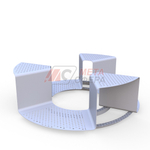 Приствольная решетка-лавка Синус