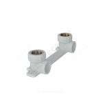 Планка монтажная PP-R белая Дн 20х1/2" ВР под смеситель с водорозетками PRO VALFEX 10124020-PRO