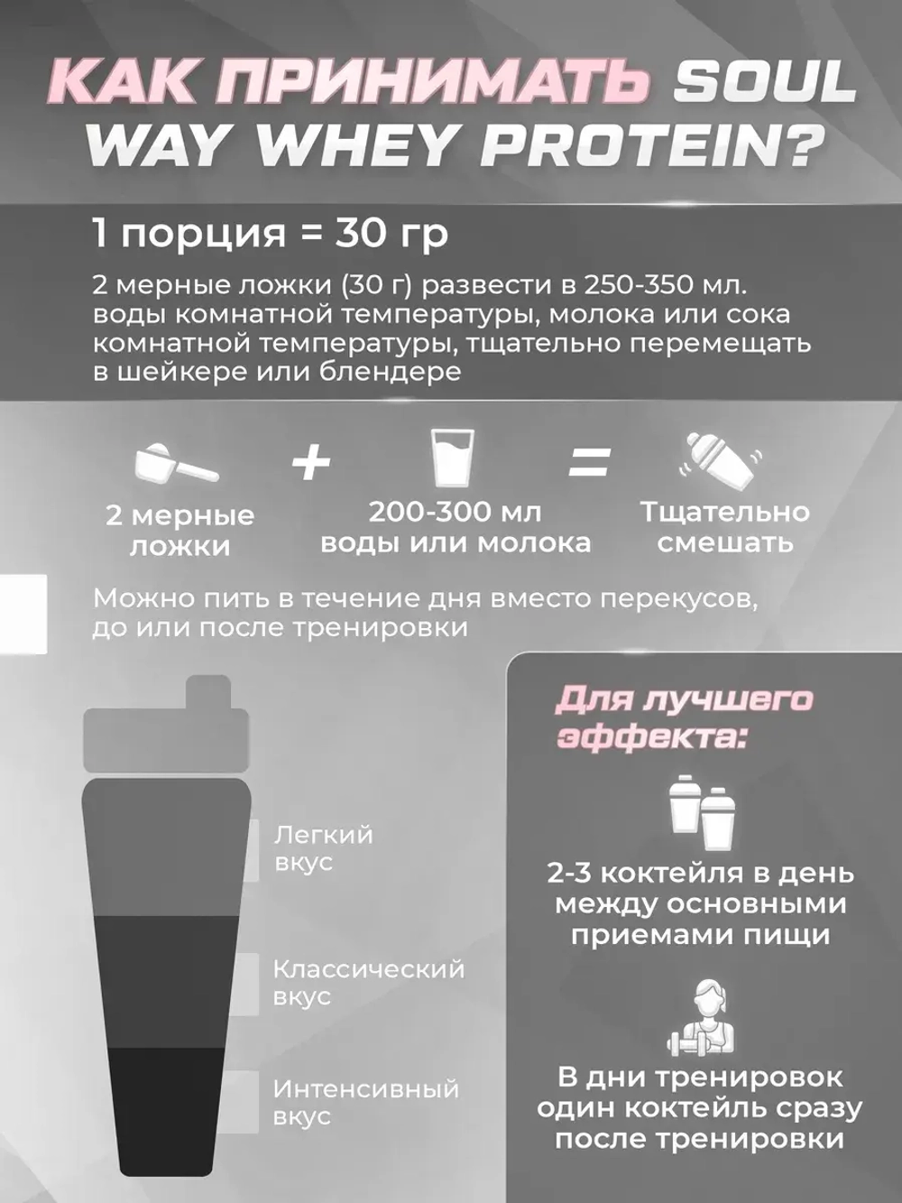 Протеин сывороточный, набор из 3 банок Protein Whey
