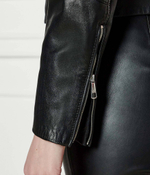 Кожаная куртка C_Saleste BOSS ORANGE - черный(50522033)