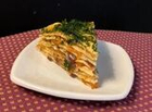 Торт блинный с красной рыбой