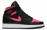 Кроссовки Jordan Air Jordan 1 Retro High Black Hyper Pink (Женская размерная сетка)