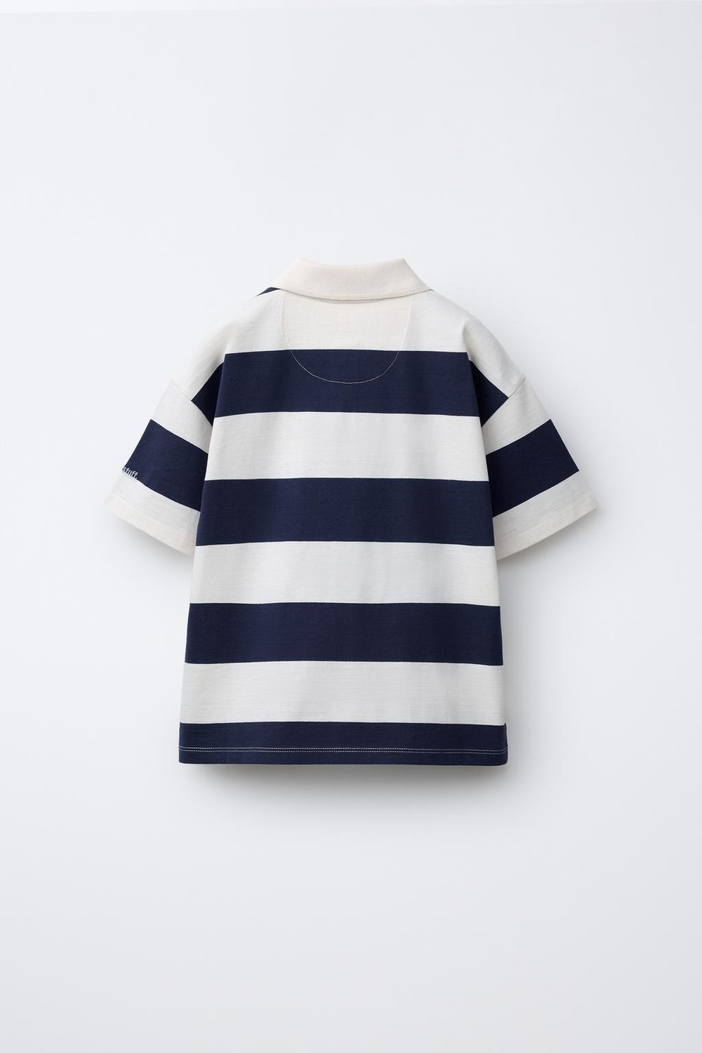 ZARA ПОЛО В ПОЛОСКУ, МОРСКОЙ СИНИЙ